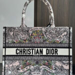 Christian Dior Medium Dior Book Tote Gray